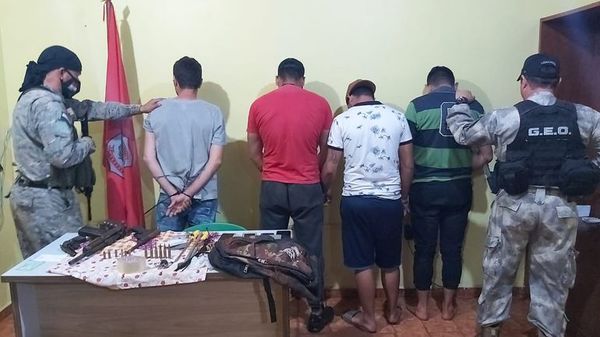 Bancos y cooperativas estaban en la mira de banda de asaltantes desarticulada - ABC en el Este - ABC Color