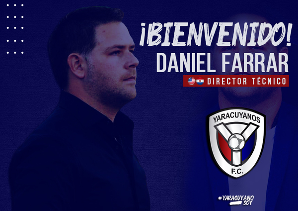 Daniel Farrar dirigirá en el fútbol de Venezuela