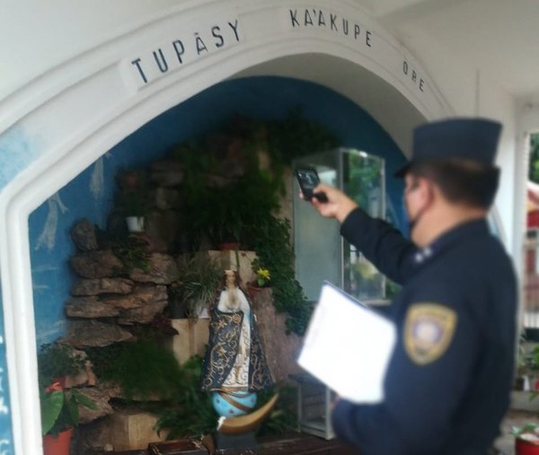 Crónica / IMAGEN DECAPITADA Atacaron jeýma a la Virgen de la gruta en Ñemby
