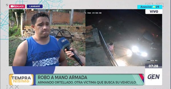 La Nación / Roban vehículo a punta de arma de fuego en Lambaré