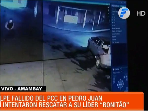 Revelan videos del ataque de criminales a sede policial de PJC