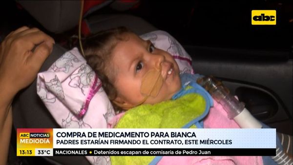 Medicamento para Bianca: padres firmarán el contrato este miércoles - ABC Noticias - ABC Color