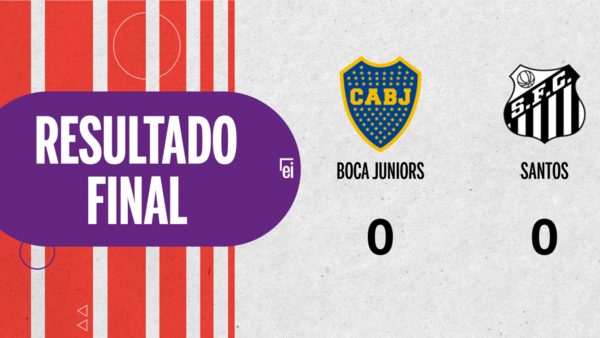 Cero a cero terminó el partido entre Boca Juniors y Santos
