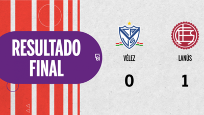 Lanús derrotó a Vélez1 a 0