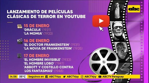 ‘Drácula’, ‘El doctor Frankenstein’ y otros grandes filmes desembarcan a Youtube de forma gratuita - Ensiestados - ABC Color