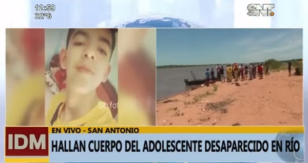 Hallan cuerpo de adolescente desaparecido en el río Paraguay