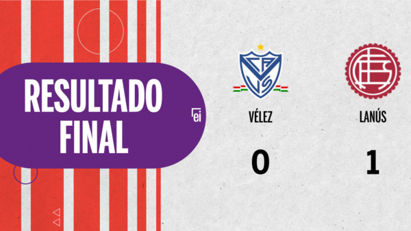 Lanús derrotó a Vélez1 a 0