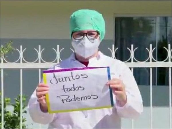 Emotivo homenaje a los héroes de blanco de Fram con la danza Jerusalema