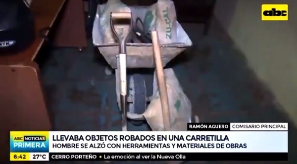 Detienen al “ladrón de la carretilla”