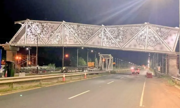 Puente de Ñandutí: “La obra no está inclinada, sino no que no está terminada”, explica MOPC