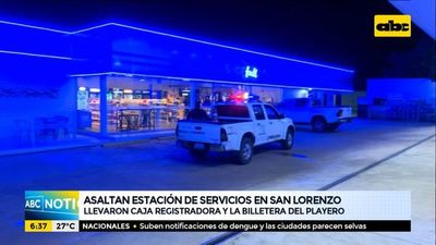 Asaltan estación de servicios en San Lorenzo - ABC Noticias - ABC Color