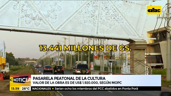 “Pasarela peatonal de la cultura” cuesta casi US$ 2 millones - ABC Noticias - ABC Color