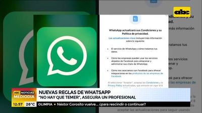 “No hay que temer” a las nuevas reglas de WhatsApp, asegura especialista - ABC Noticias - ABC Color
