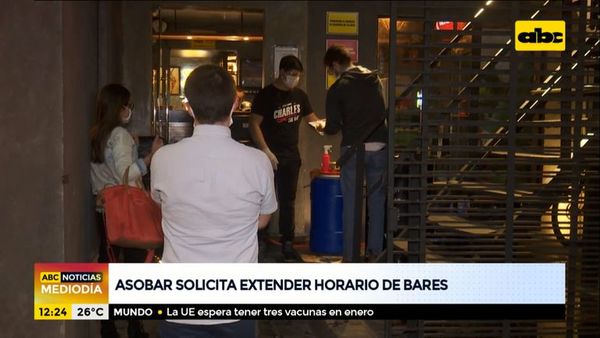 Asobar solicita extender horario de bares - ABC Noticias - ABC Color