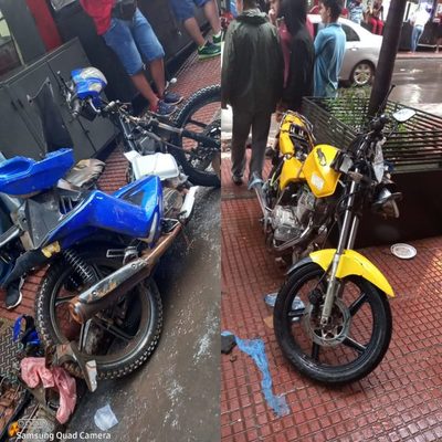 Raudal arrastró cuatro biciclos en el microcentro de CDE