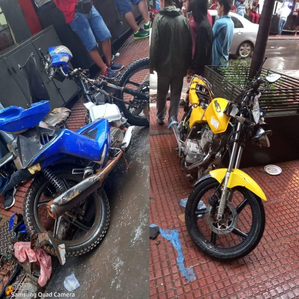 Raudal arrastró cuatro biciclos en el microcentro de CDE