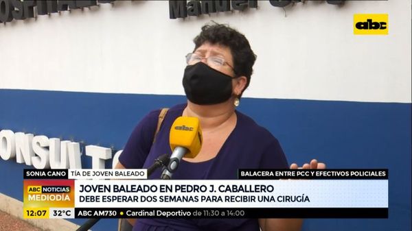 Joven herido en balacera entre el PCC y la Policía debe someterse a una cirugía - Nacionales - ABC Color