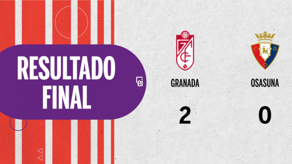 Granada le ganó con claridad a Osasuna por 2 a 0