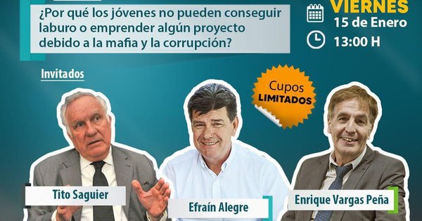 La Nación / En compañía de Vargas Peña, Alegre hablará de corrupción teniendo causa pendiente