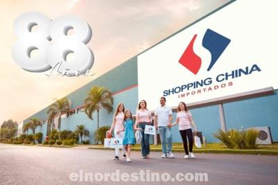Shopping China celebra 88 años con grandes descuentos en todos los sectores para conmemorar un año más juntos