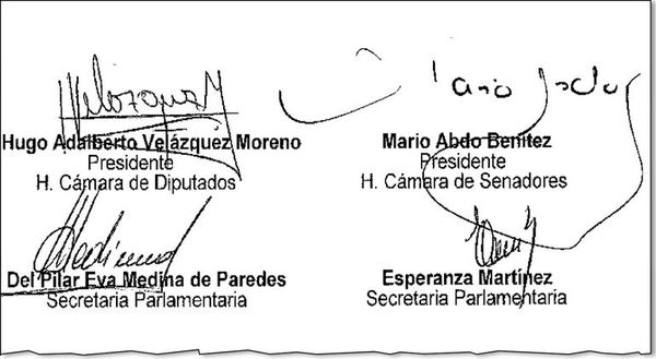 Marito borraría con el codo lo que firmó con la mano - Nacionales - ABC Color