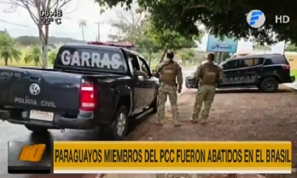 Miembros del PCC abatidos son paraguayos, reportan