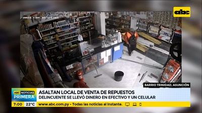 Asaltan local de venta de repuestos en el barrio Trinidad - ABC Noticias - ABC Color