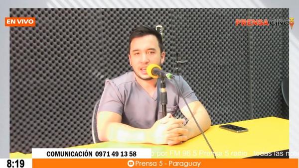 En el transcurso de esta mañana nos acompañó en la radio el Dr. Denis Cohene pre-candidato a Concejal Municipal de Coronel Oviedo.(Jóvenes al Poder) – Prensa 5