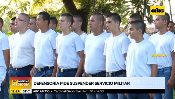 Defensoría del Pueblo pide suspender Servicio Militar Obligatorio - ABC Noticias - ABC Color