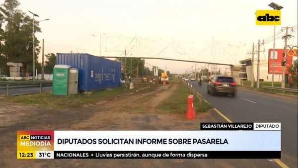 Diputados solicitan informe sobre polémica pasarela peatonal - ABC Noticias - ABC Color