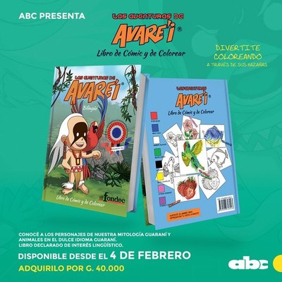 Pintá y divertite con Avare’i, el pequeño sacerdote guerrero - Marketing - ABC Color