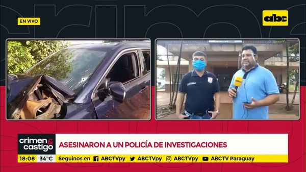 Asesinaron a un policía de investigaciones - Crimen y castigo - ABC Color