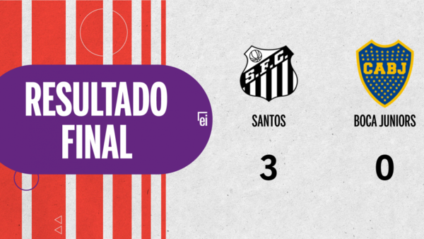 Santos apabulló a Boca Juniors con un categórico 3 a 0
