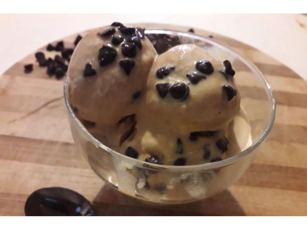 Helado casero de dulce de leche