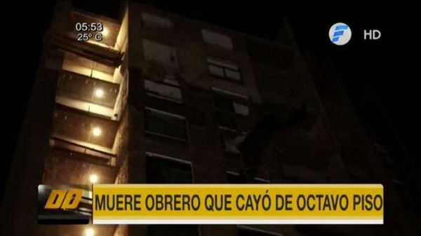 Joven trabajador pierde la vida al caer de un edificio en Asunción