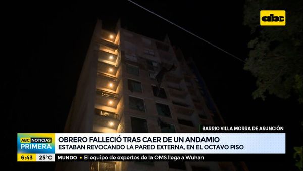 Obrero falleció tras caer de un andamio - ABC Noticias - ABC Color