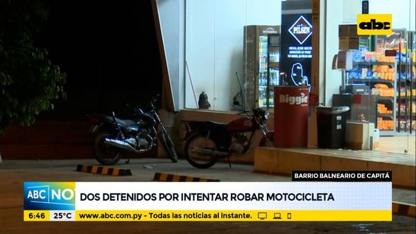 Dos detenidos por intentar robar una motocicleta - ABC Noticias - ABC Color