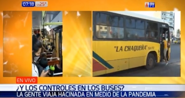 Denuncian aglomeración de pasajeros en buses y reguladas