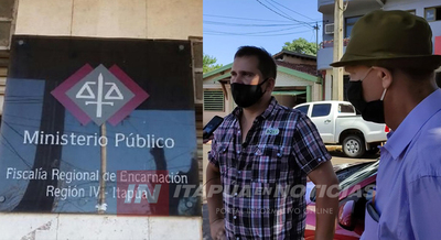 VECINOS DE SAN LUIS DEL PNÁ SE MANIFESTARON FRENTE A LA FISCALÍA DE ENCARNACIÓN