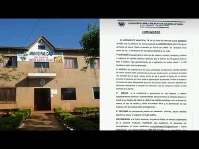 ANTE CASOS DE COVID-19, MAYOR OTAÑO SE DECLARA EN EMERGENCIA DISTRITAL