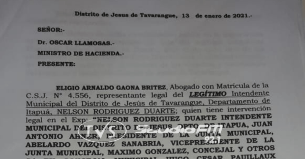 El Ministerio de Hacienda bloqueó la cuenta bancaria de la Municipalidad de Jesús