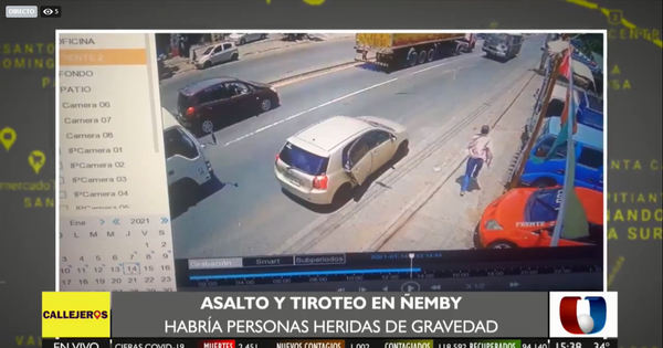 Dos violentos asaltos simultáneos en Ñemby