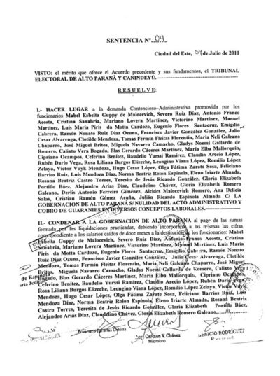 Extrabajadores de Gobernación lamentan actuación de la Justicia al evitar cobro de sus indemnizaciones