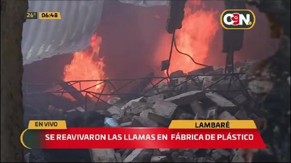 Lambaré: Así quedó la fábrica incendiada - C9N
