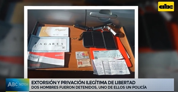 Detienen a policía por extorsión y privación de libertad