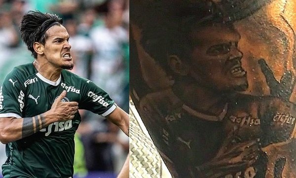 Crónica / (VIDEO) Hincha del Palmeiras se tatuó el rostro de Gustavo Gómez