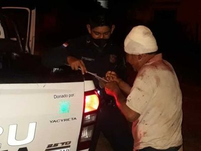 Golpean brutalmente a abuelito en Encarnación