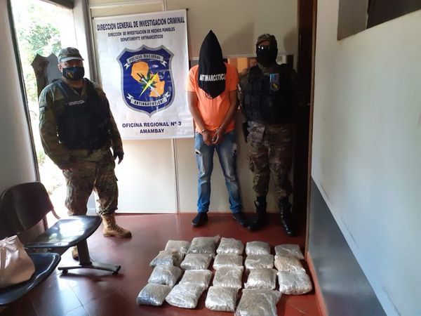 Menor detenido con casi 10 kilos de marihuana tipo “skank” en Pedro Juan Caballero - Nacionales - ABC Color