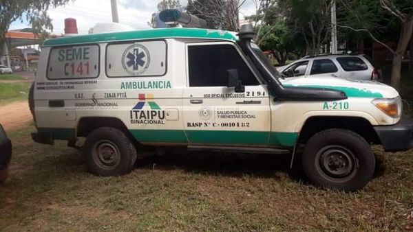 Ambulancia de Zanja Pytá involucrada en mortal accidente en Azotey