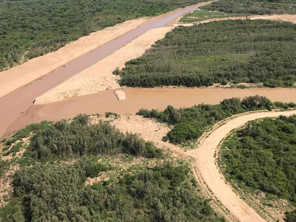 Verifican buen caudal y funcionamiento de los canales internos del río Pilcomayo